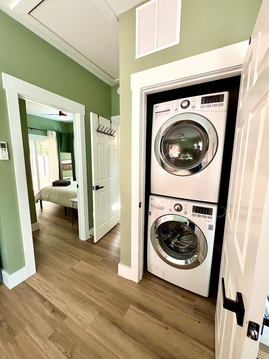 Washer and dryer on site