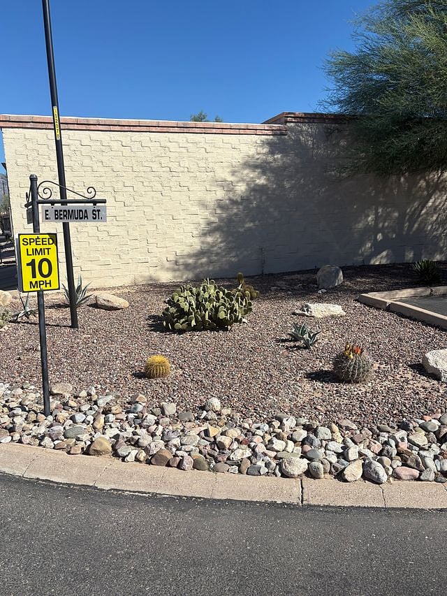 Corner lot townhome.