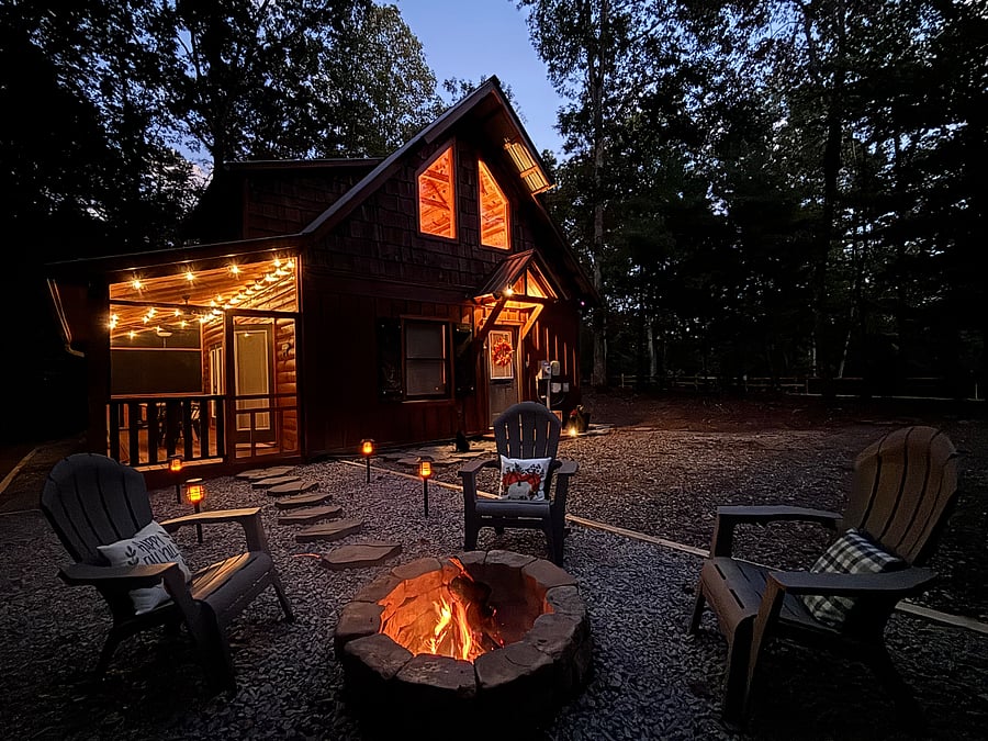 End the day by the fire ~ unwind beneath the stars.