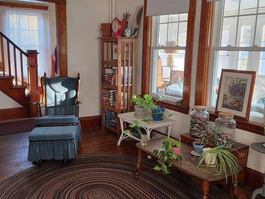 Sunny and airy living room