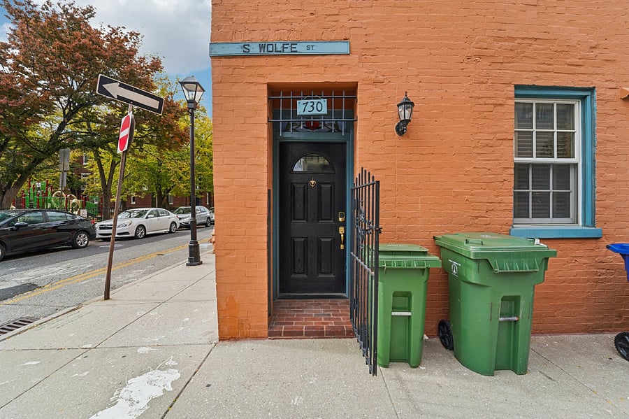 Front Door with Electronic Lock