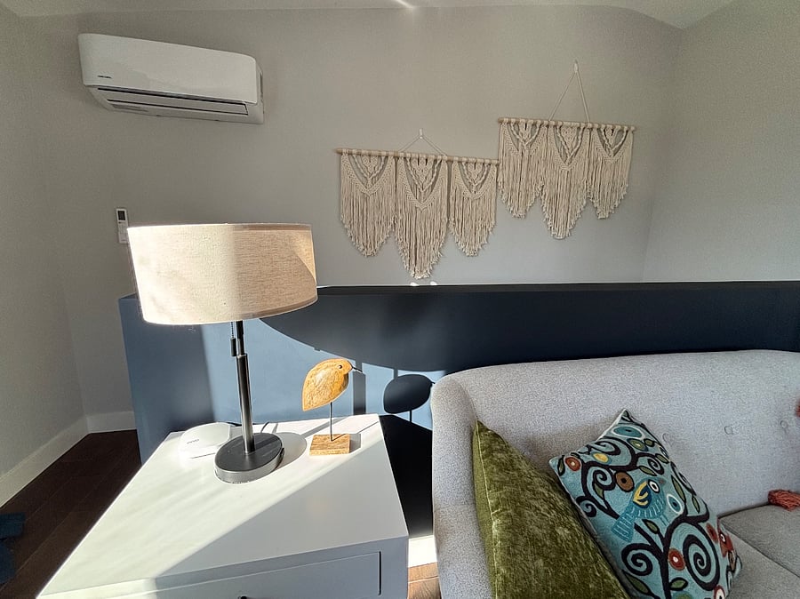 Mini split heat pump with AC.