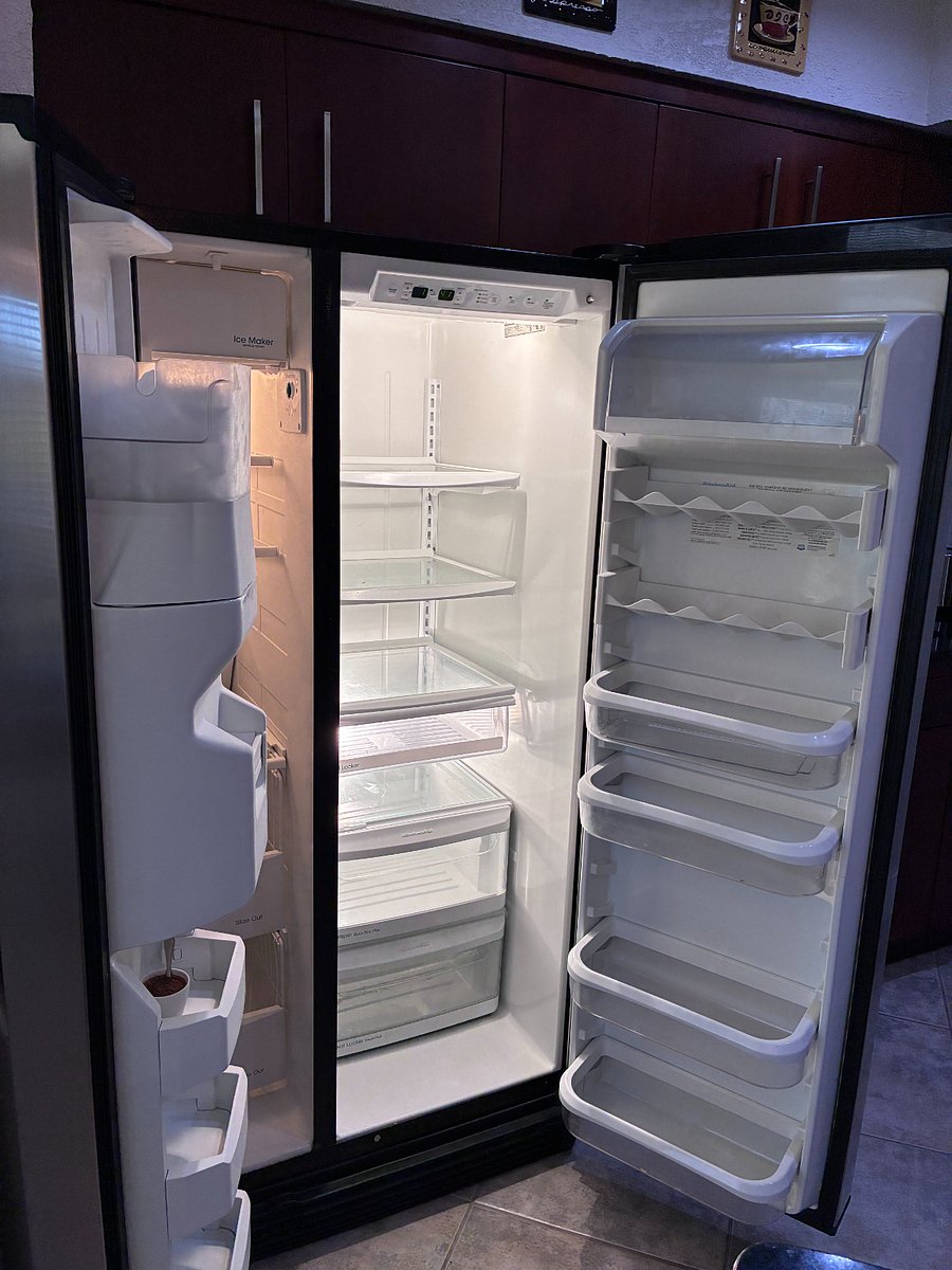 Side-by-side Stainless Steel Fridge