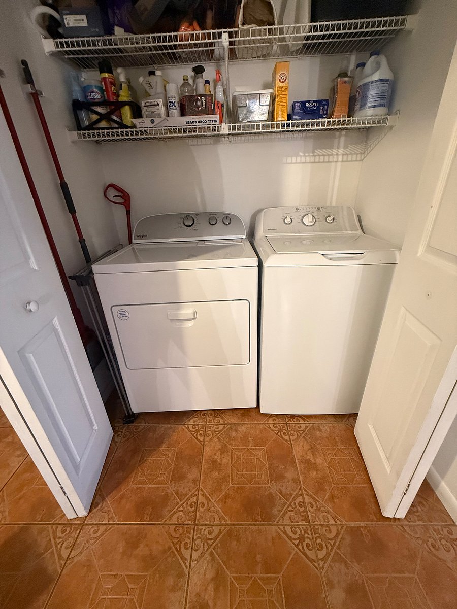In unit washer and dryer