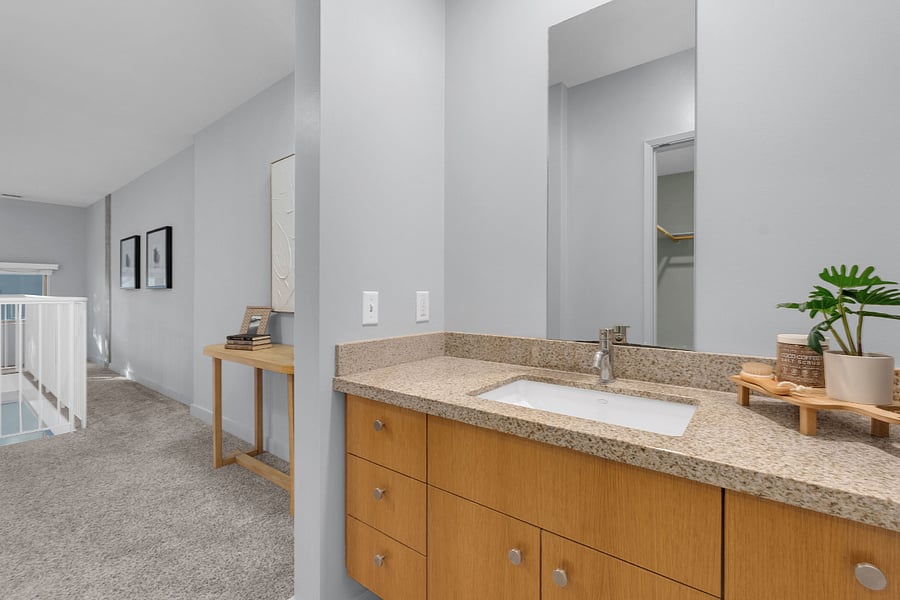 Sink and Vanity upstairs in bedroom