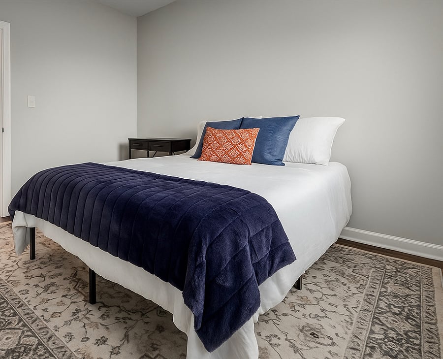 Bedroom 1 with a queen bed