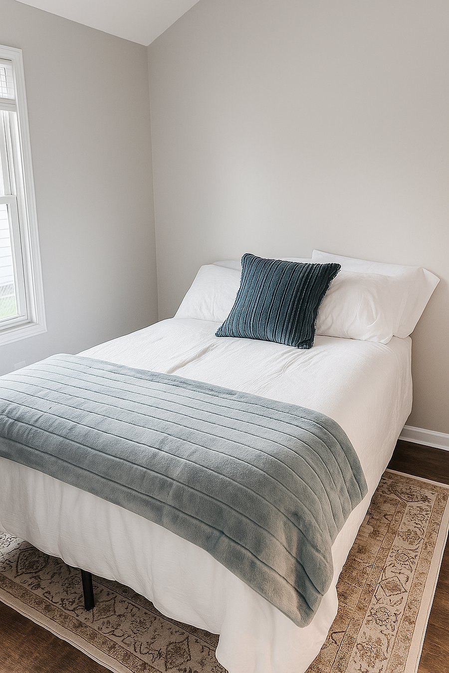 Bedroom two with a full sized bed