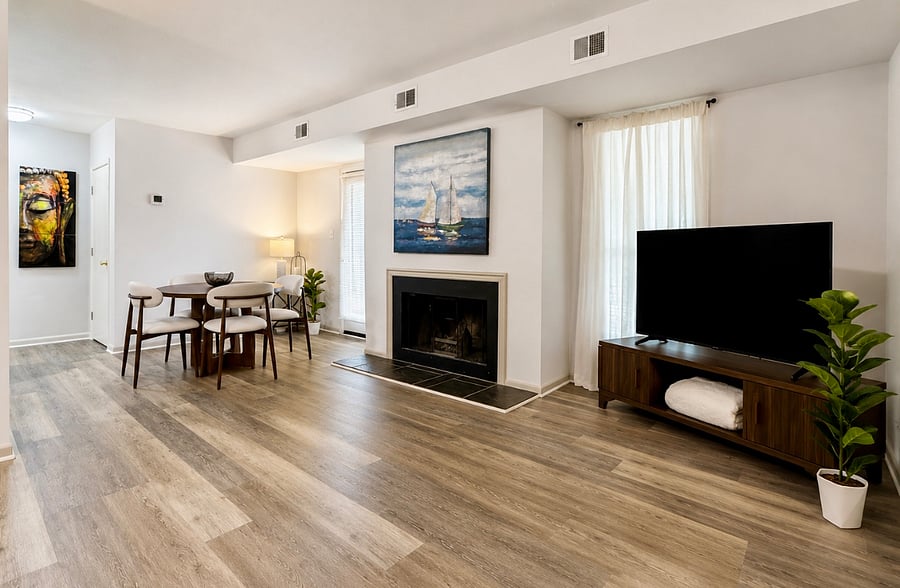 Spacious living room