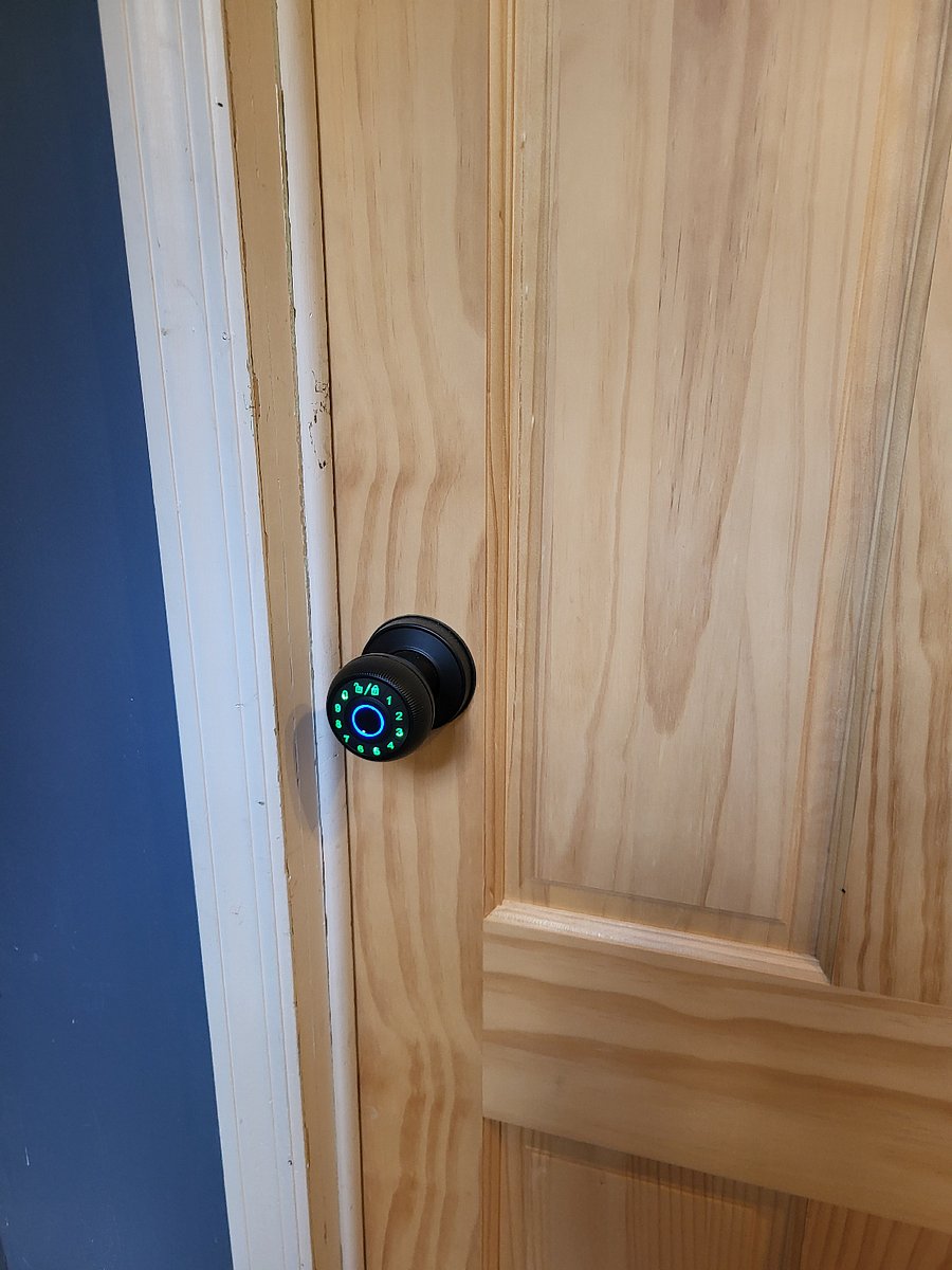 Interior electronic lock (detail).