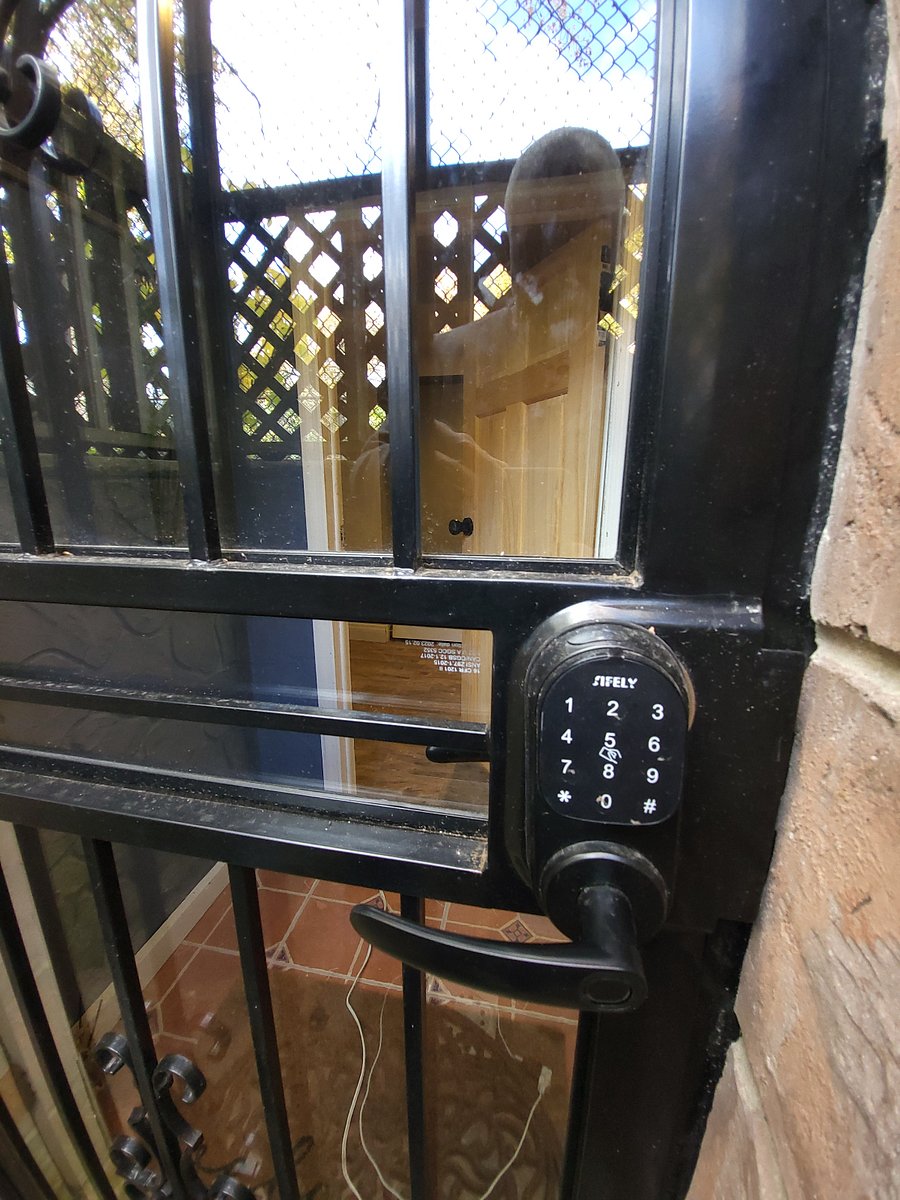 Exterior entrance (security door with electronic lock)
