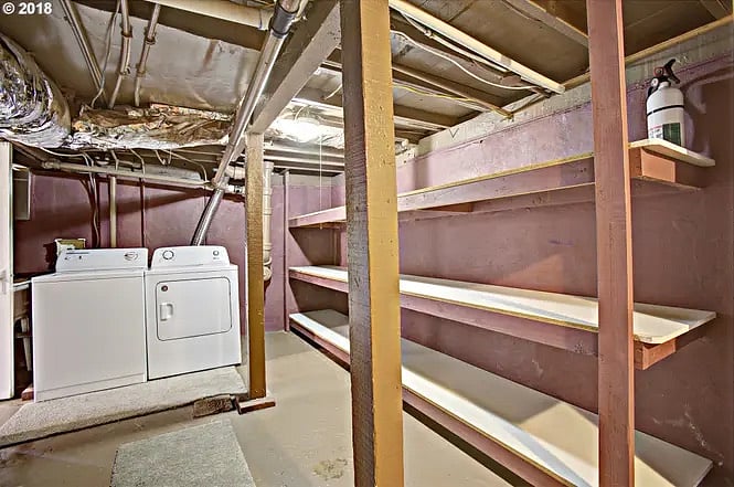 Basement storage