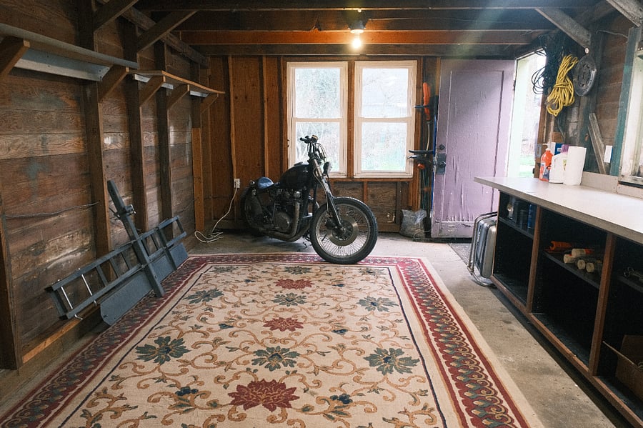 Garage (motorcycle no longer there)
