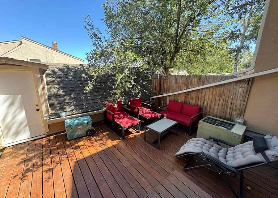Shared outdoor patio 