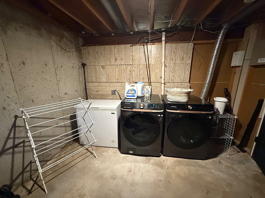 Laundry located in basement 
