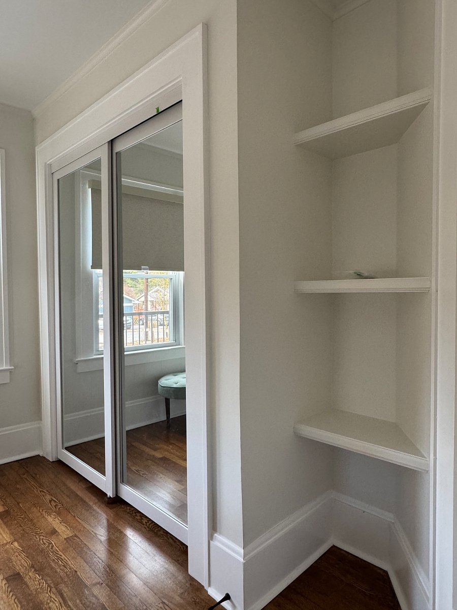 built in shelves in bedrooms