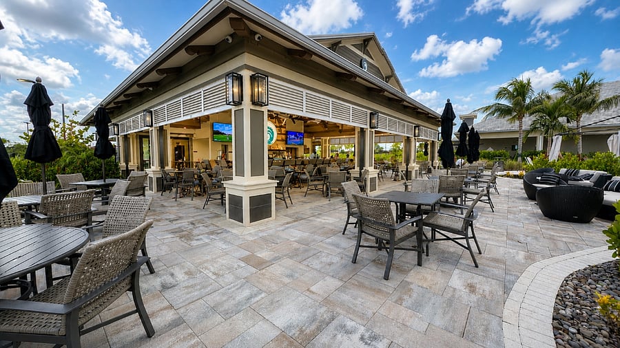 Bahama Bar - Food and Drinks - and EVENTS by the large Community Pool