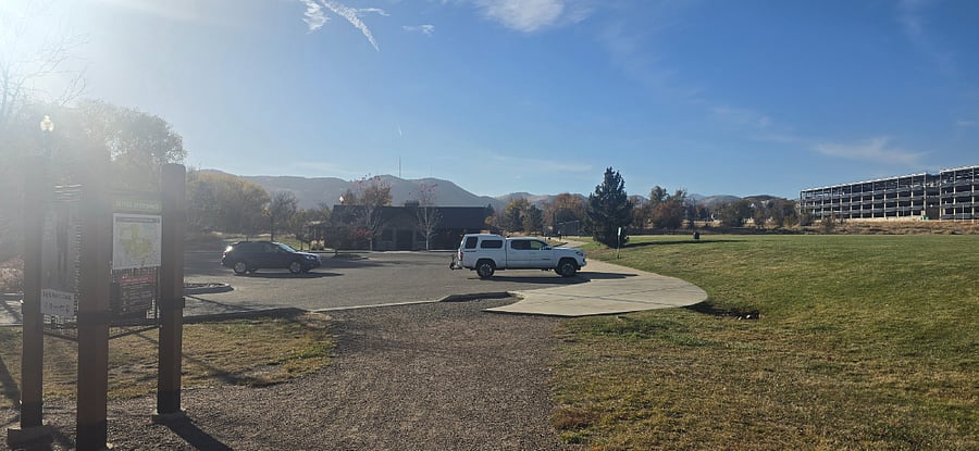 Nice park 2 blocks away
