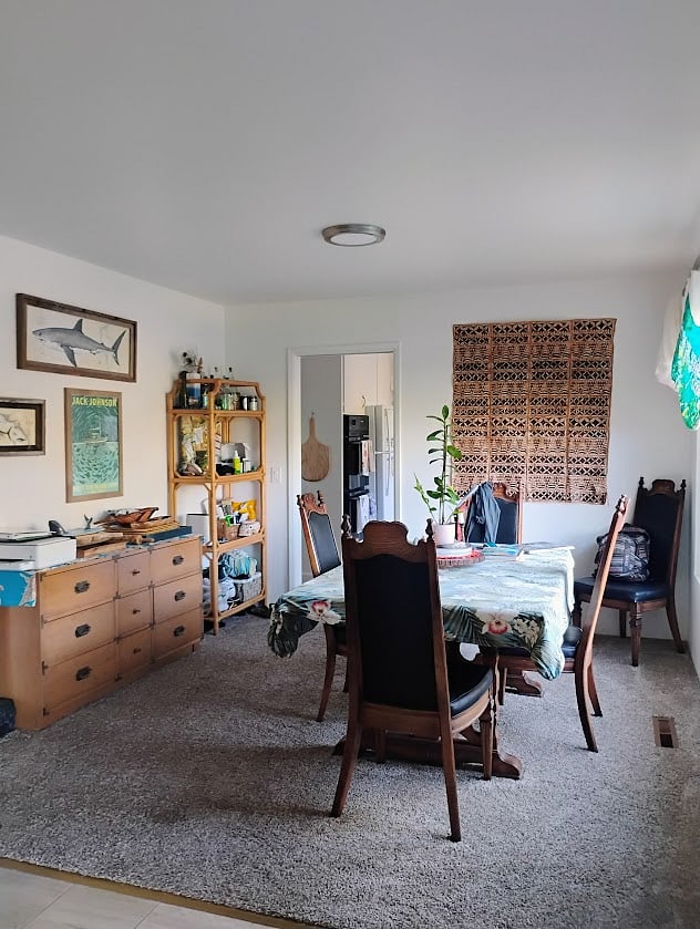 dining/work area shared