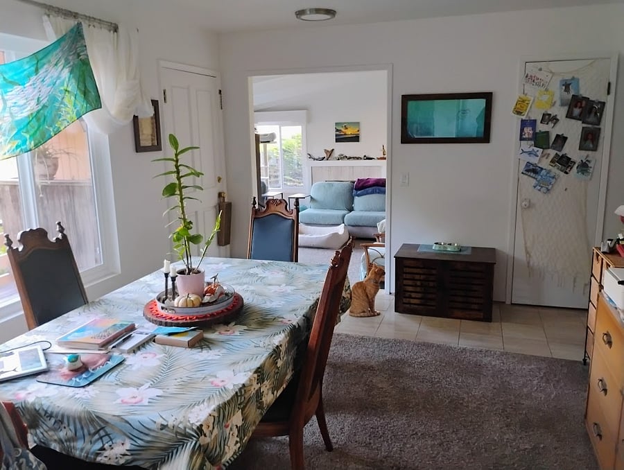 dining/work area shared