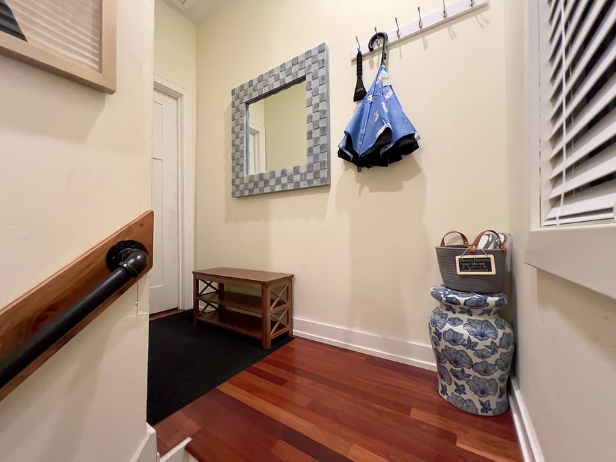 Entrance to unit
