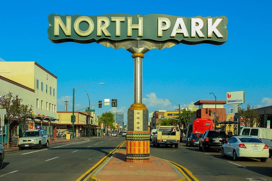 2 short walking blocks from the heart of North Park