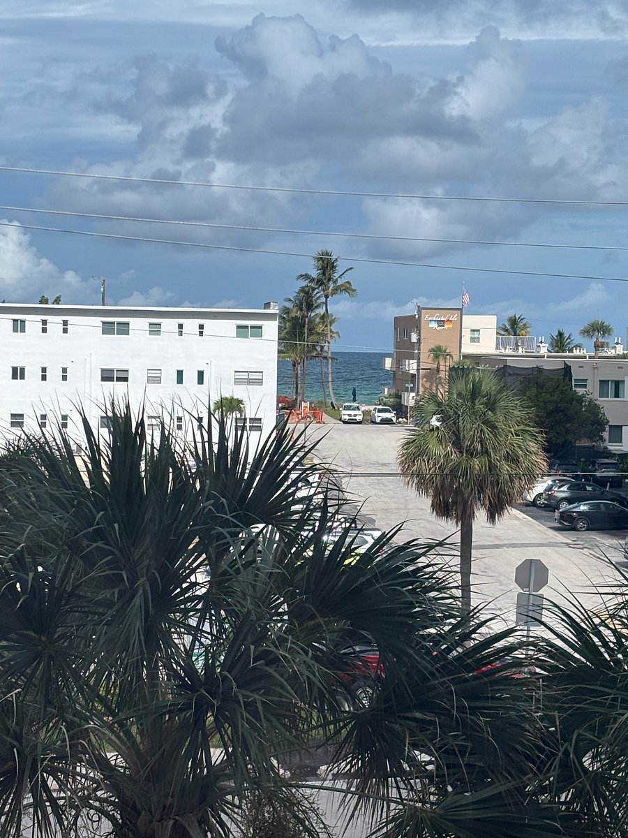 Quick walk to beach, view from balcony.