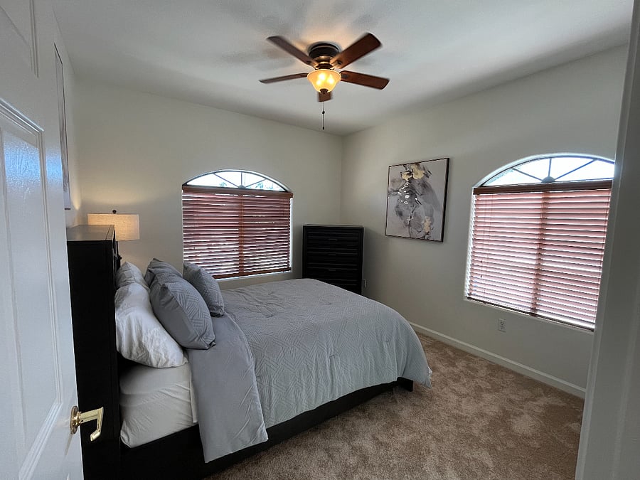 Guest bedroom double size bed
