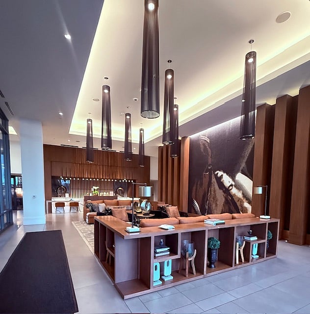 Double Lounge Areas in Grand Entry Lobby 