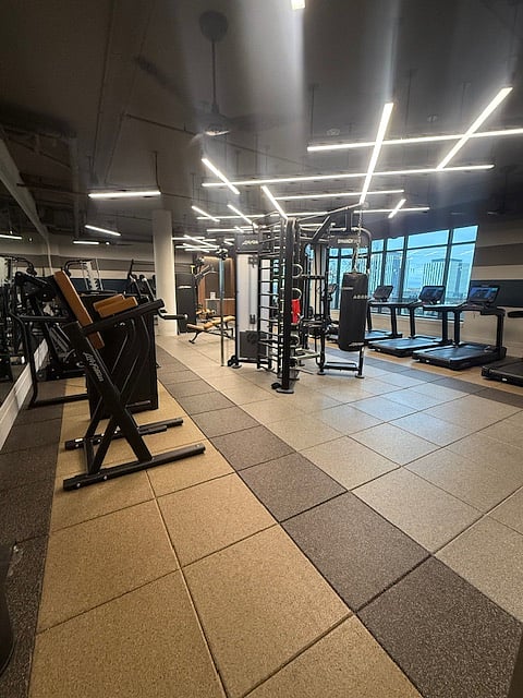 Fitness Center with weight machines & top of the line Best New Equipment on the 5th Flr