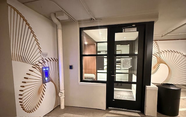 Entryway to Guest Parking Heated Garage