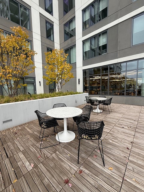 Another Outdoor Rooftop Patio Seating & Tables Area