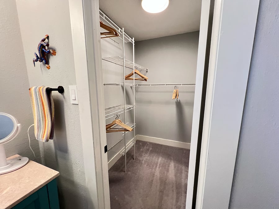Master (walk-in) Closet just off of the Master Bath