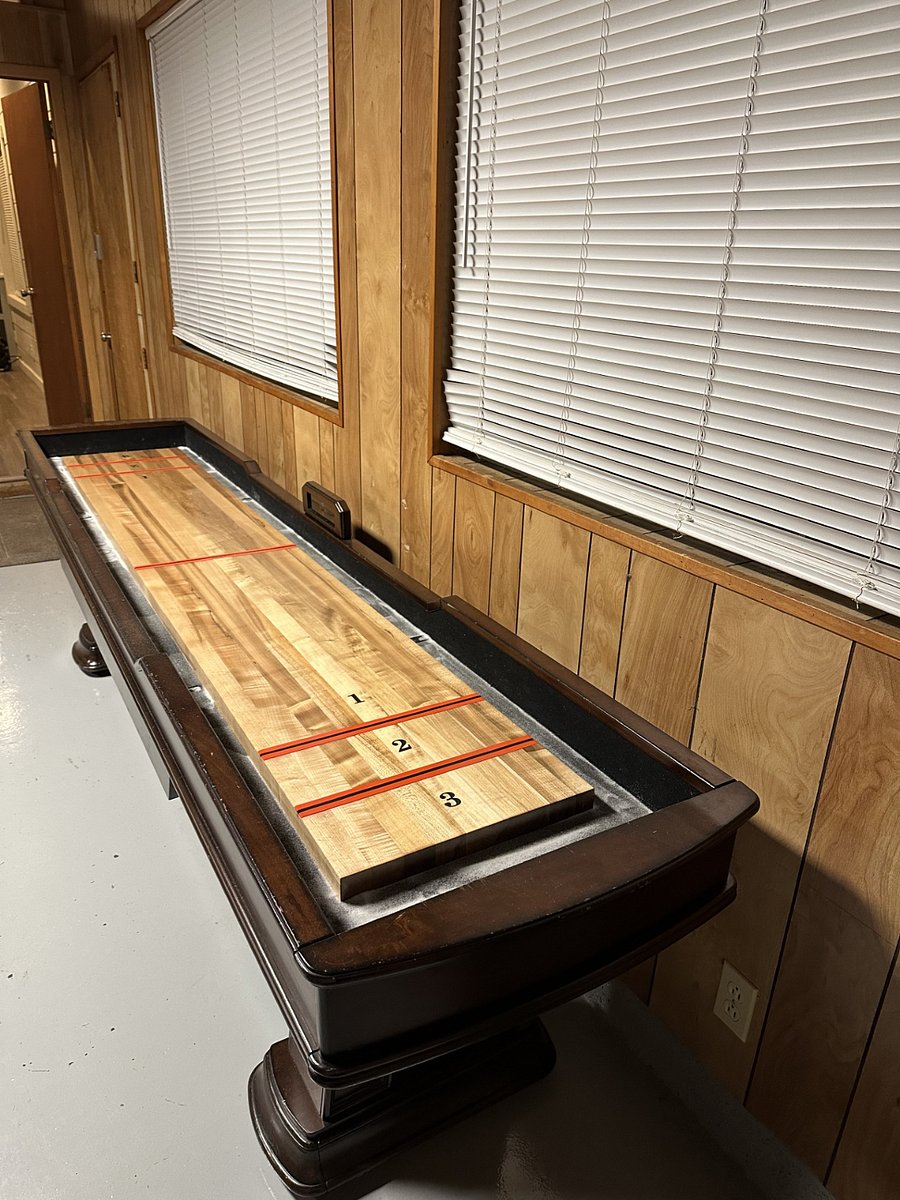 Shuffle Board anyone? a bowling game is also in the attached drawer below