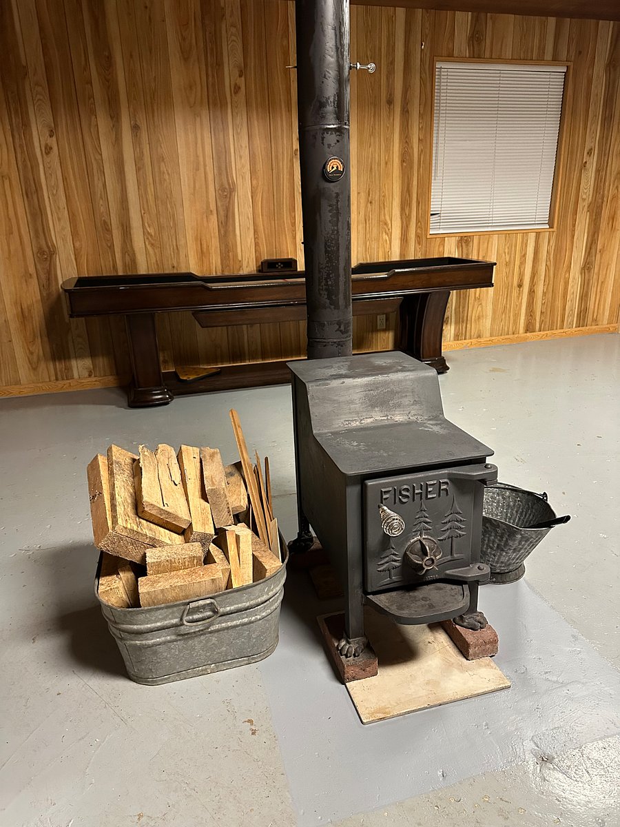 listen to the crackling warmth of the wood fired stove while you enjoy a game of Shuffleboard or work in the office space.