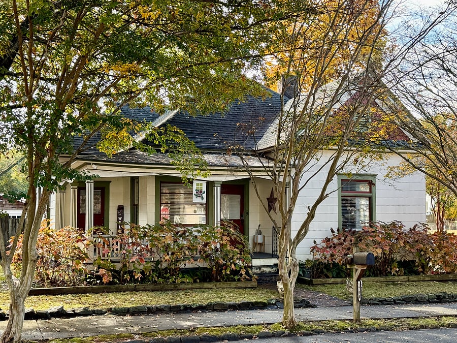 House view from street.