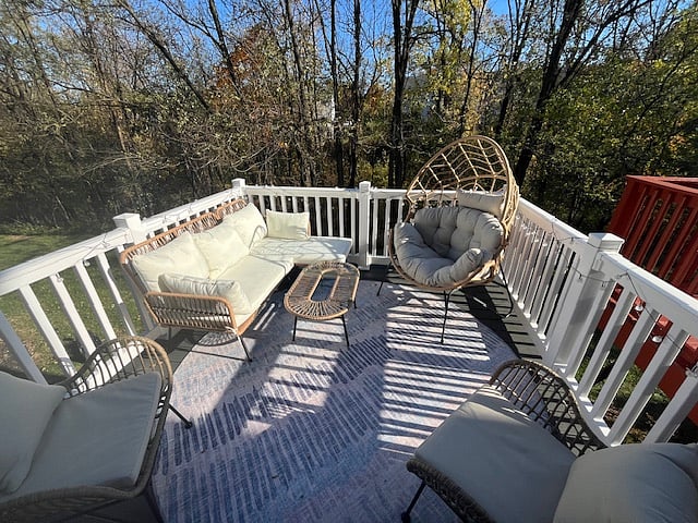 Brand new deck completed in 2025. Great place to enjoy sunshine and nature!