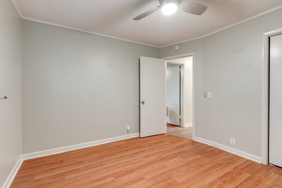 Bedroom can be filled with Queen bed or Desk.