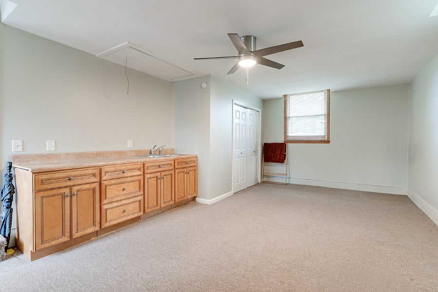 Finished Garage/ Laundry Room. Doors are locked with codes.