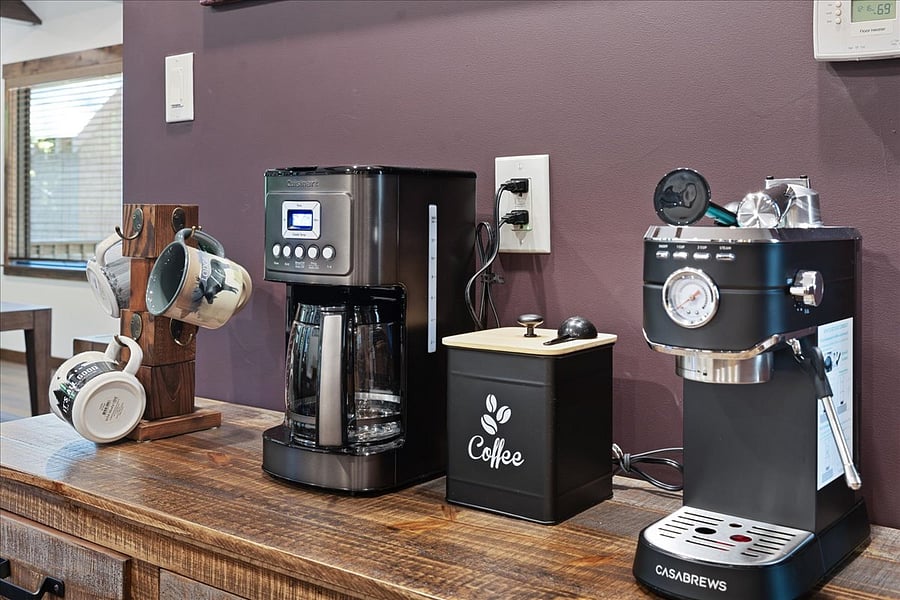 Drip Coffee and espresso machine.