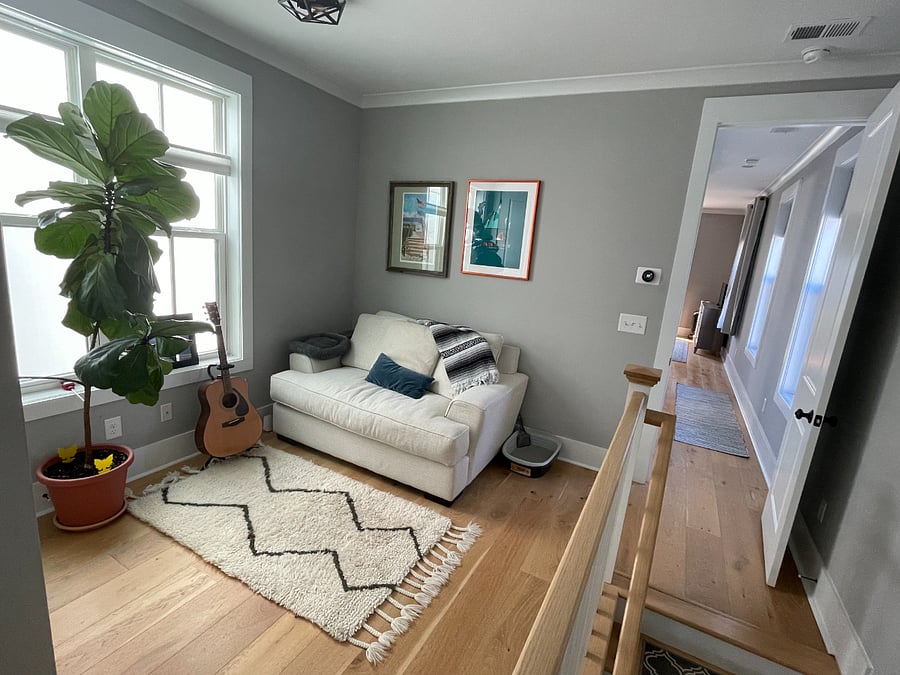 Upstairs reading nook