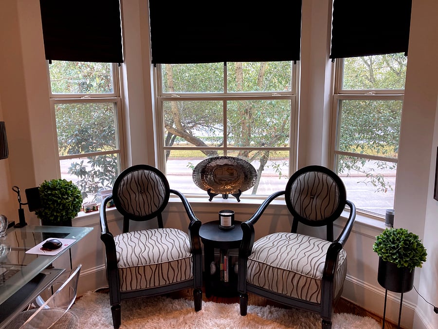 Study and sitting area on second floor