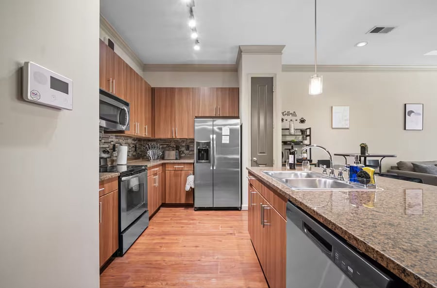 Fully stocked Chefs kitchen with counter seating for 2