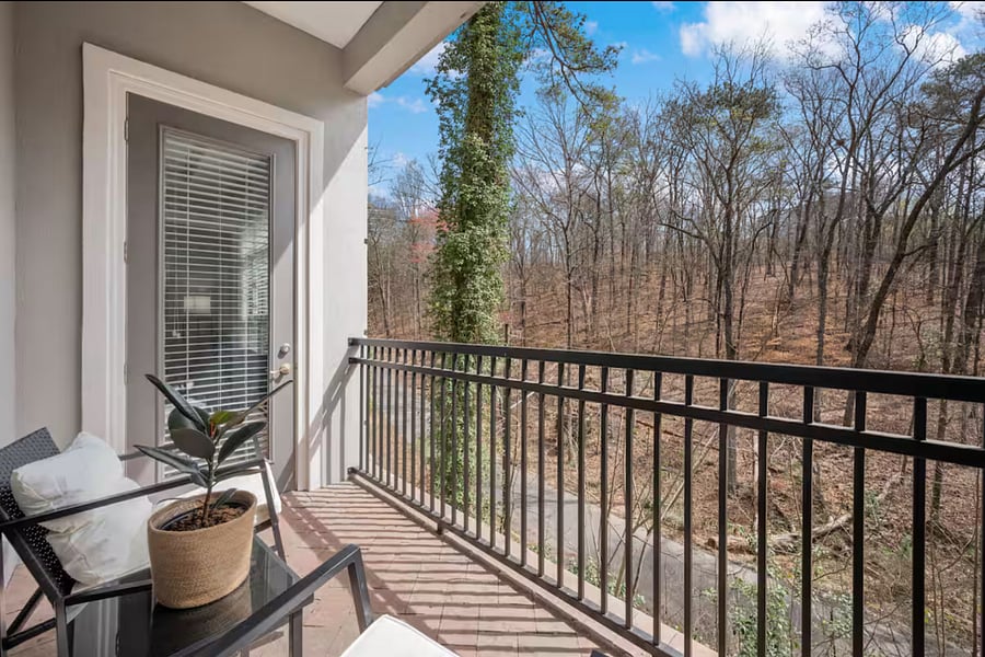 private wooded area peaceful