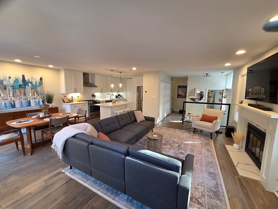 Open concept living area
