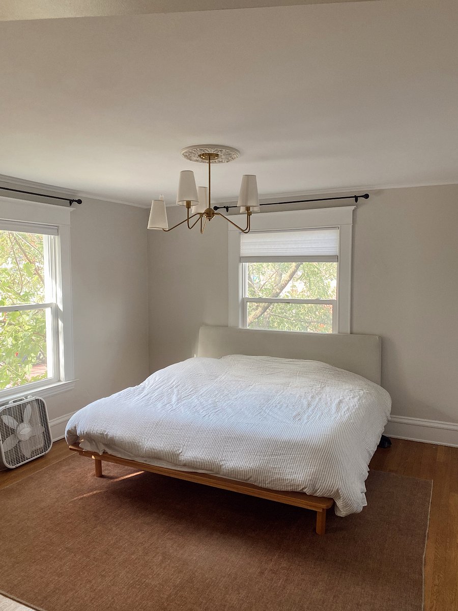 King bed/primary room (is set up in "living space" on the second floor blueprint)