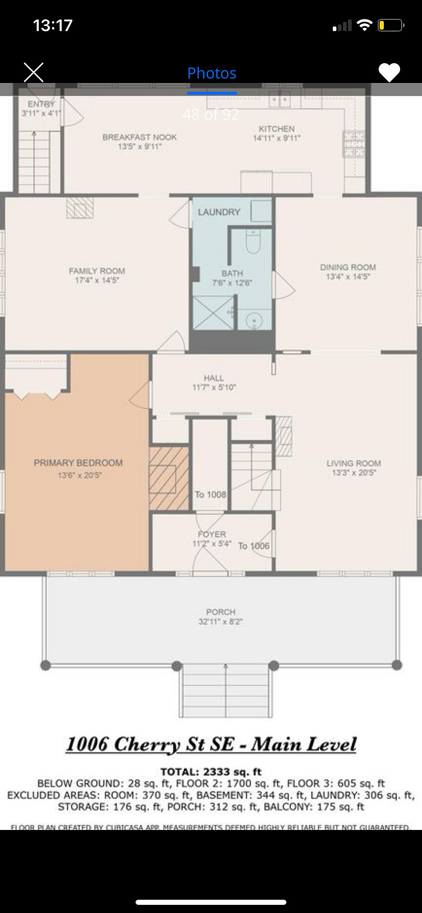 First floor layout