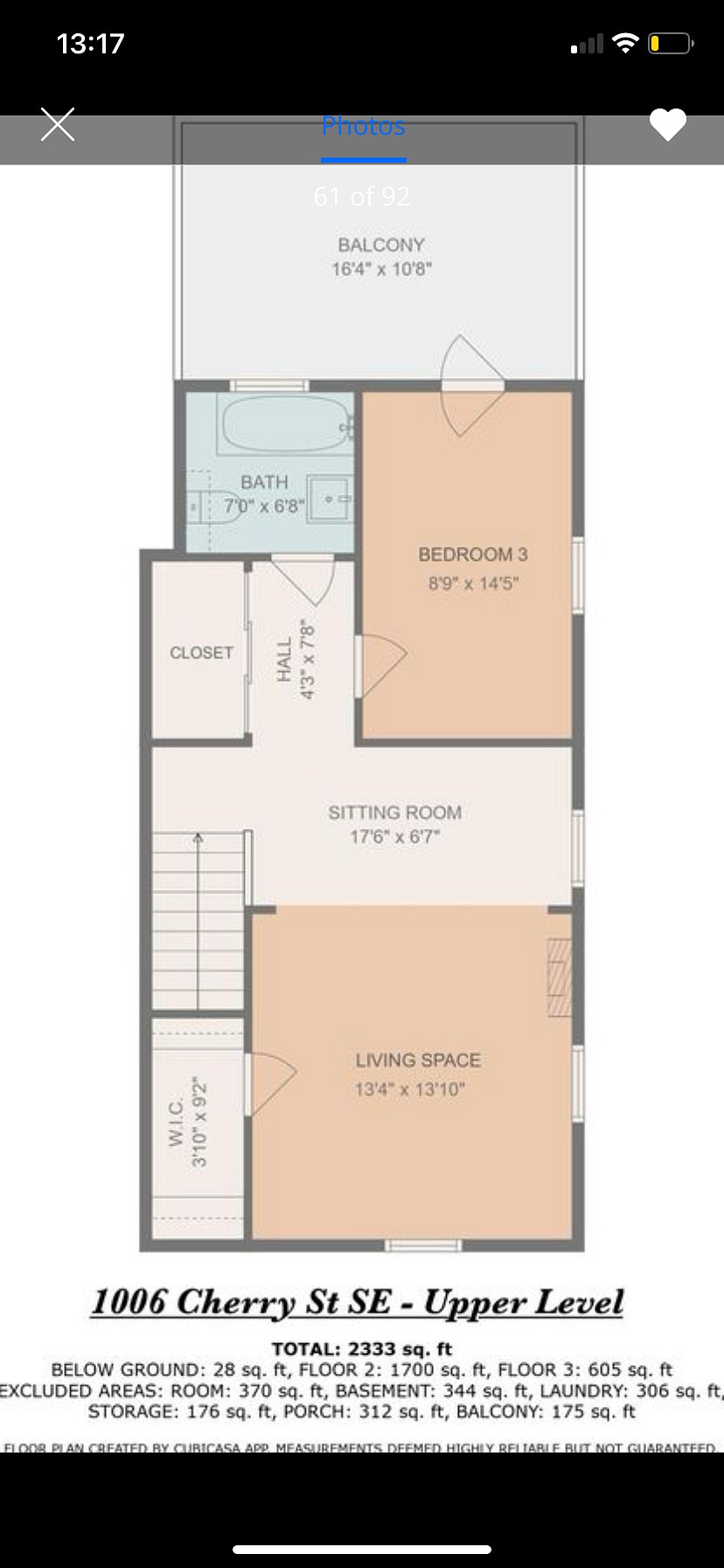 Second floor layout