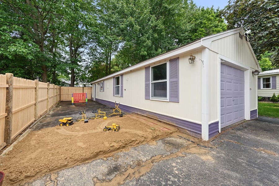 Large sandbox area for kids
