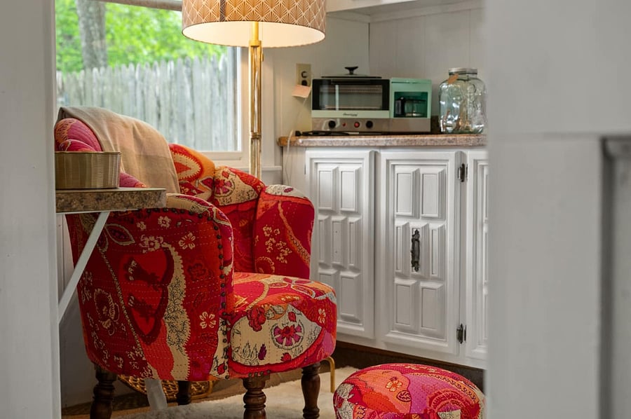Perfect comfy reading or work nook.