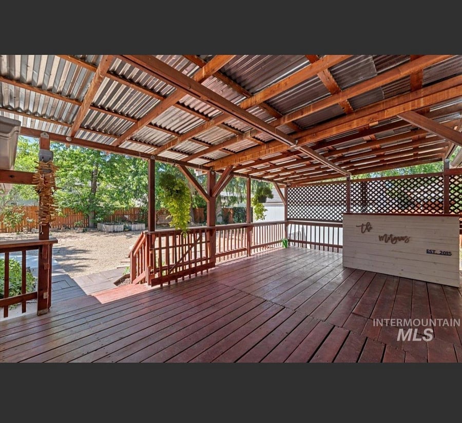Patio and bar area